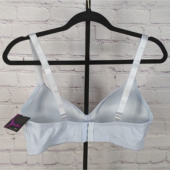 NWT Sofra Full Cup Wire Free Bra Wide Straps 3 Hooks Cup D (BR4430ND) - Picture 5 of 9